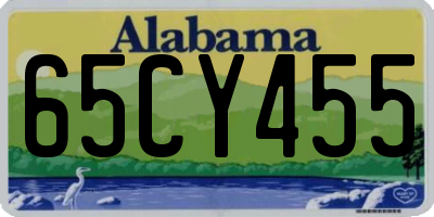 AL license plate 65CY455
