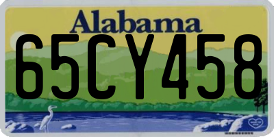 AL license plate 65CY458