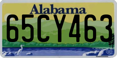 AL license plate 65CY463