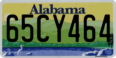 AL license plate 65CY464