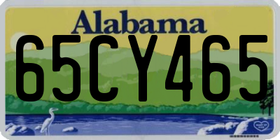 AL license plate 65CY465