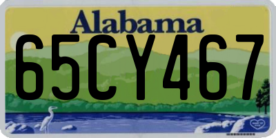 AL license plate 65CY467