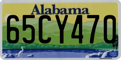 AL license plate 65CY470