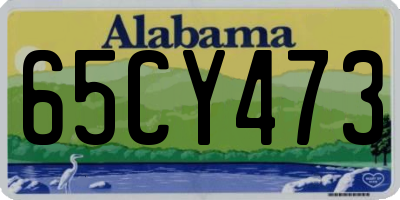 AL license plate 65CY473
