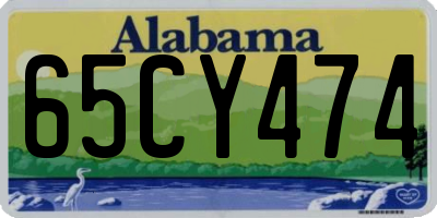 AL license plate 65CY474
