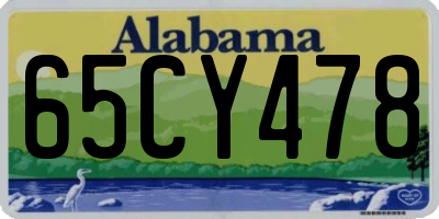 AL license plate 65CY478