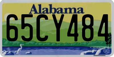 AL license plate 65CY484