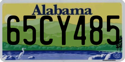 AL license plate 65CY485