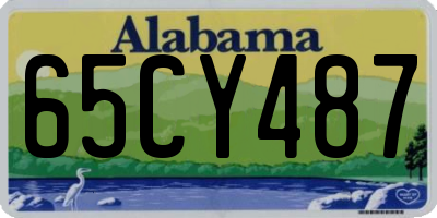 AL license plate 65CY487