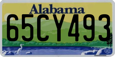 AL license plate 65CY493