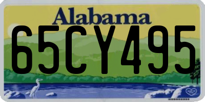 AL license plate 65CY495