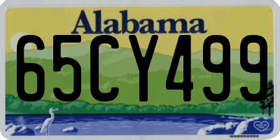 AL license plate 65CY499