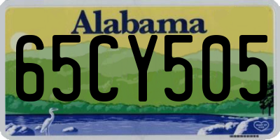 AL license plate 65CY505