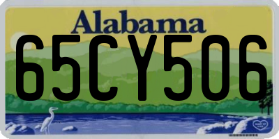 AL license plate 65CY506