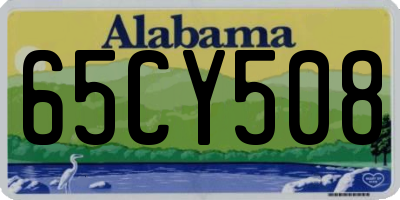 AL license plate 65CY508
