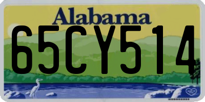 AL license plate 65CY514