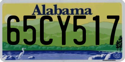 AL license plate 65CY517