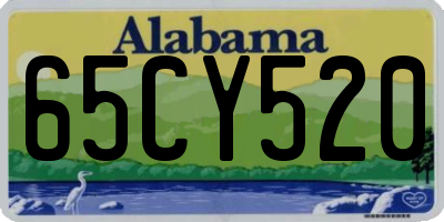 AL license plate 65CY520