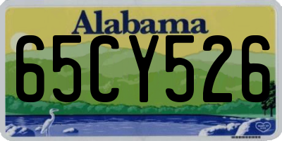 AL license plate 65CY526