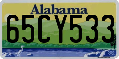 AL license plate 65CY533