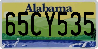 AL license plate 65CY535