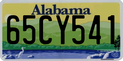 AL license plate 65CY541