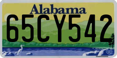 AL license plate 65CY542