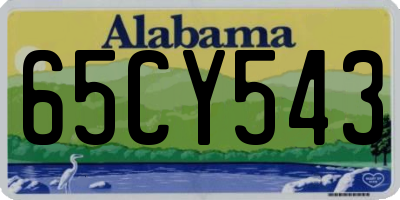 AL license plate 65CY543