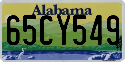 AL license plate 65CY549