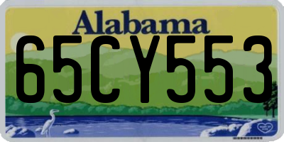 AL license plate 65CY553