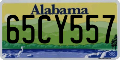AL license plate 65CY557