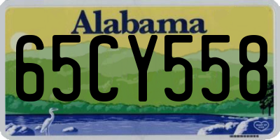 AL license plate 65CY558