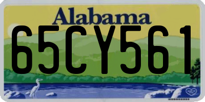 AL license plate 65CY561