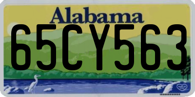 AL license plate 65CY563