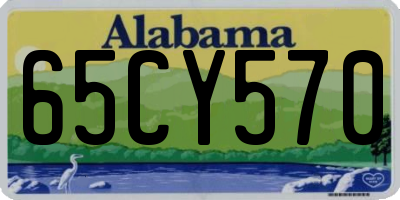 AL license plate 65CY570
