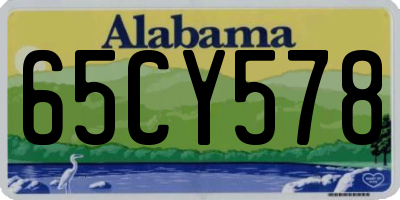 AL license plate 65CY578