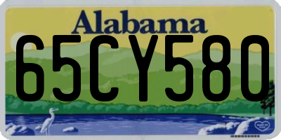 AL license plate 65CY580