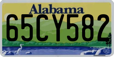 AL license plate 65CY582