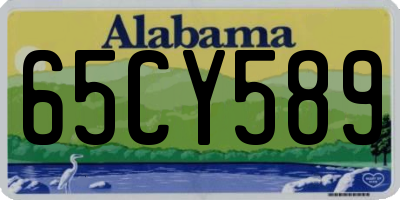 AL license plate 65CY589