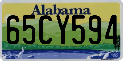 AL license plate 65CY594