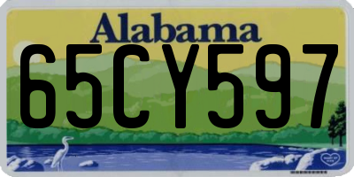 AL license plate 65CY597