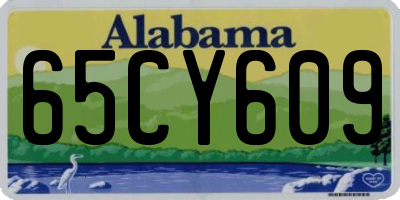 AL license plate 65CY609