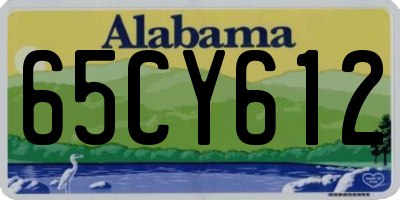 AL license plate 65CY612