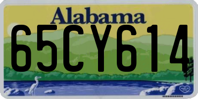 AL license plate 65CY614