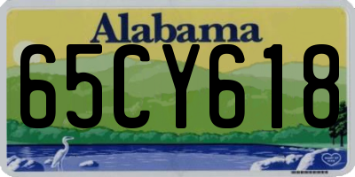 AL license plate 65CY618