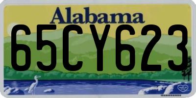 AL license plate 65CY623