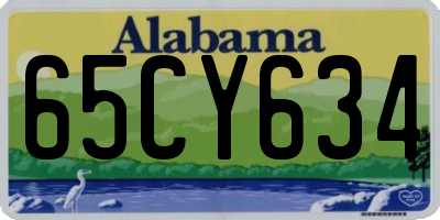 AL license plate 65CY634