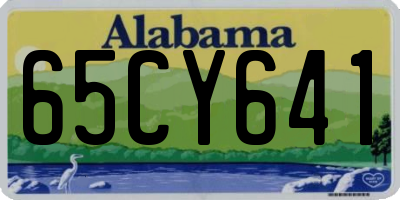 AL license plate 65CY641