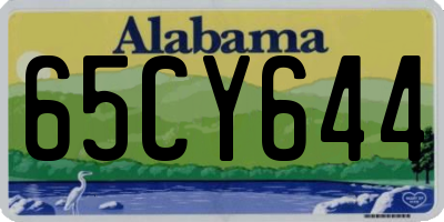 AL license plate 65CY644