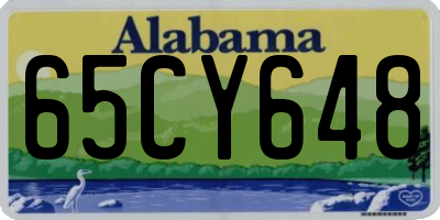 AL license plate 65CY648